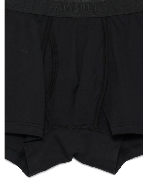 Sunspel Black Superfine Boxers for men