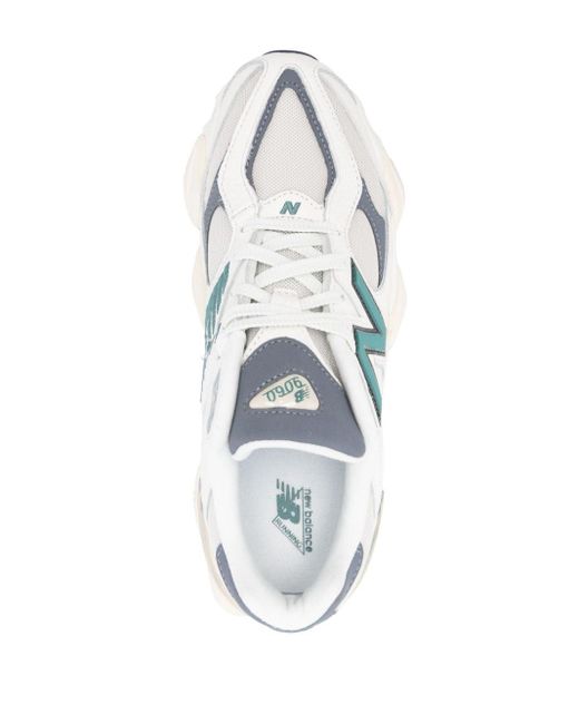 Zapatillas 9060 con parche del logo New Balance de hombre de color White