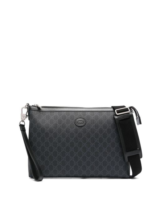 Gucci Black Ophidia Gg Messenger Bag for men