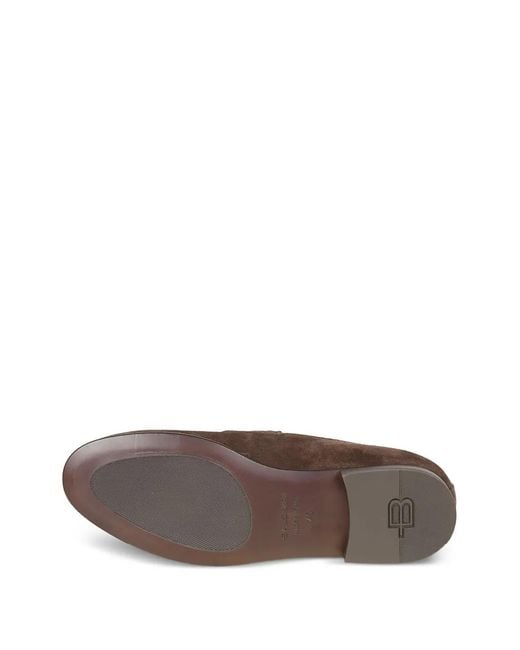 Baldinini Brown Suede Loafers for men