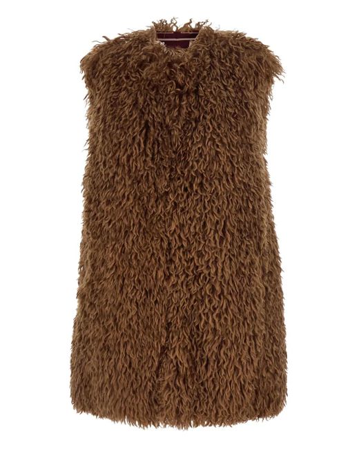Seafarer Bodywarmer Met Teddybeer-Effect in het Brown