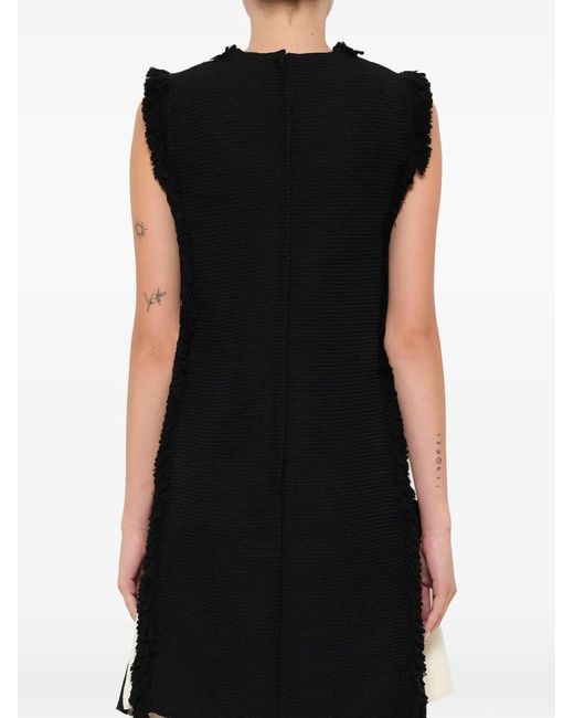 Robe Frangée Lanvin en coloris Black