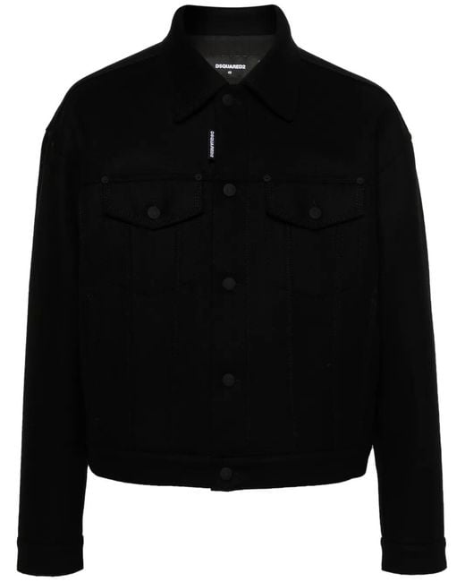 DSquared² Black Coats for men