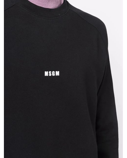 MSGM Trui Met Logoprint in het Blue voor heren