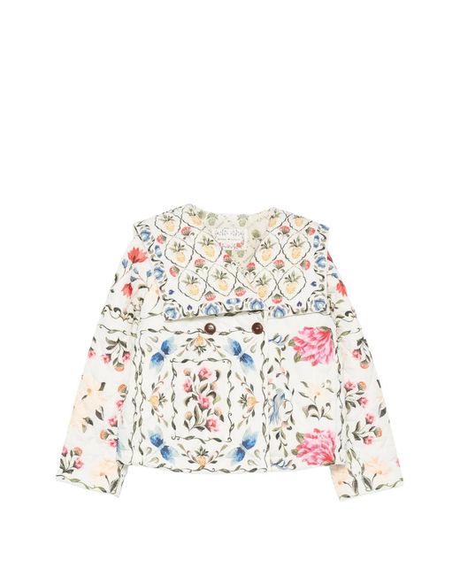 Barbour White X Farm Rio Azelia Quilted Jacket