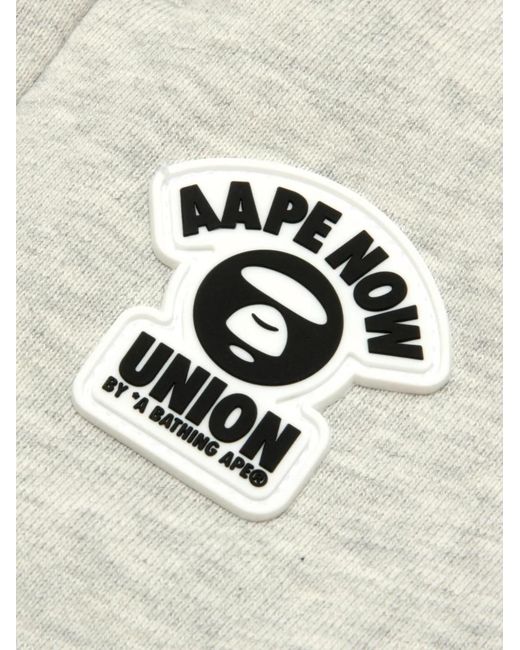 Aape By A Bathing Ape White Camouflage-Pocket Track Pants for men