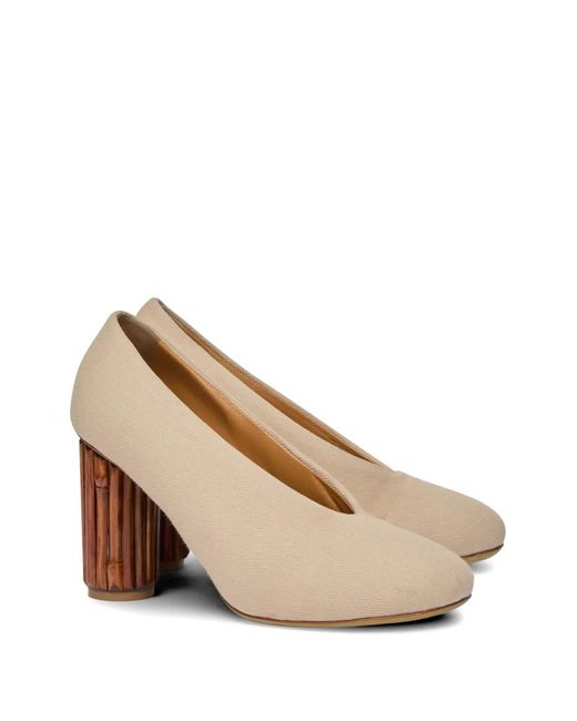 Moschino Natural Sculpted-Heel Pumps