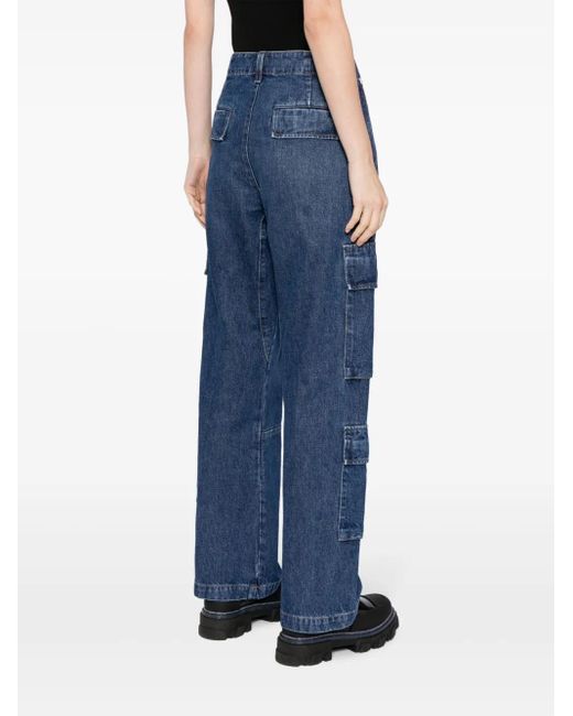Citizens of Humanity Blue Delena High-Waisted Cargo Jeans