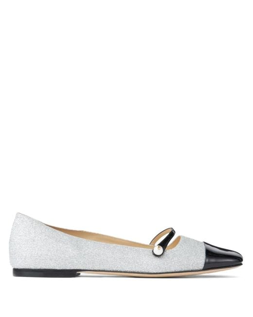 Ballerine Elisa di Jimmy Choo in Metallic