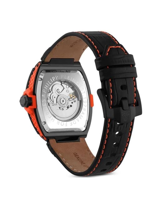Philipp Plein Black Skeleton 2.0 44Mm Watch for men