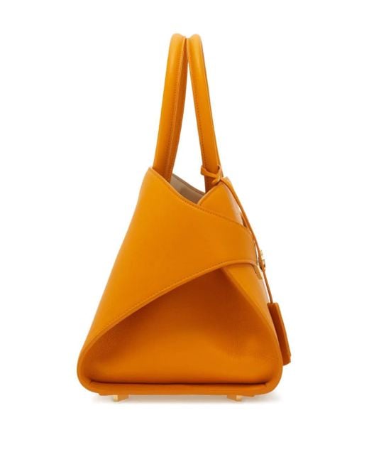 Ferragamo Orange Medium Hug Tote Bag