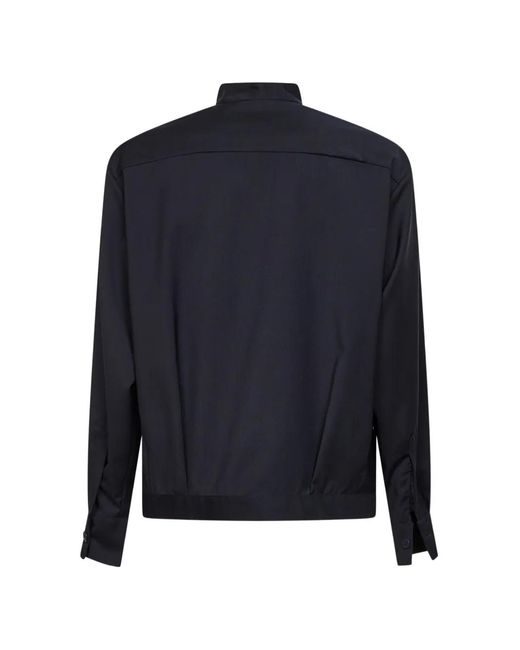 Costumein Blue Buttoned Wool Jacket for men