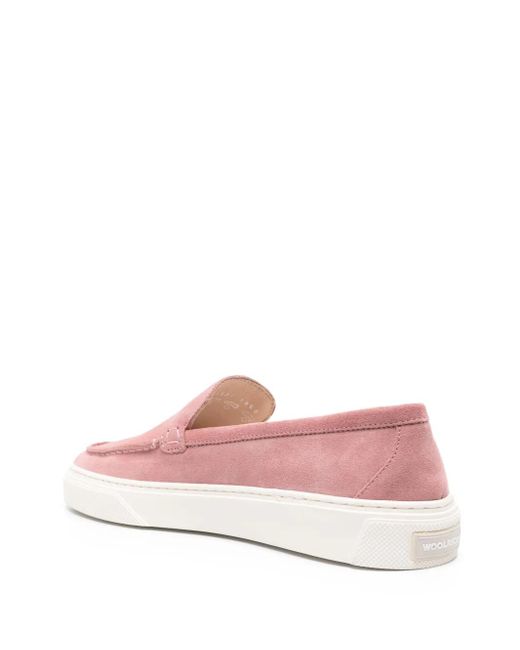 Woolrich Pink Suede Loafers