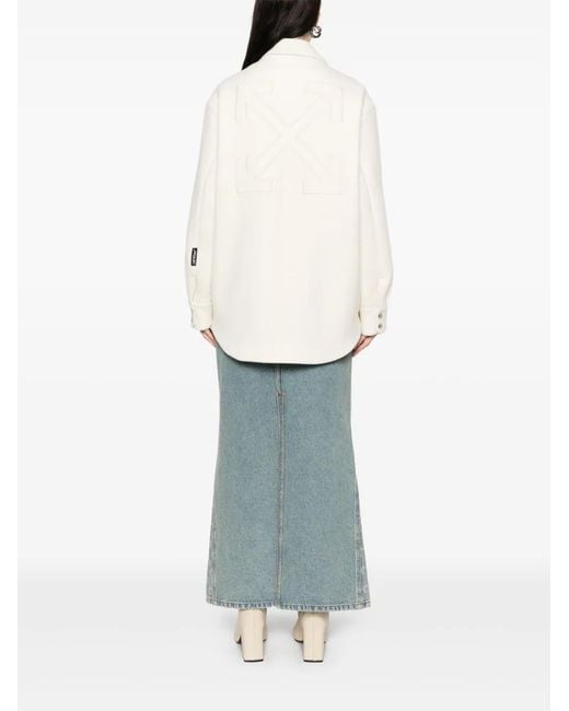 Off-White c/o Virgil Abloh White Padded Shirt Jacket