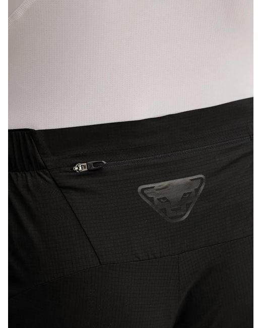 Dynafit Black Logo-Patch Track Pants for men
