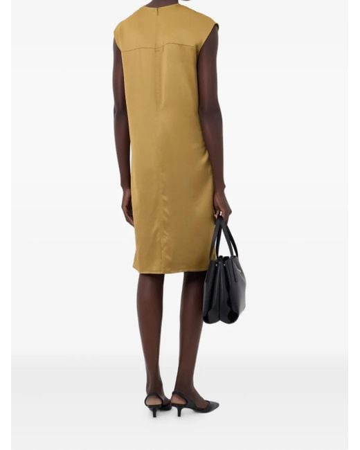 Abito Midi Seena di Loulou de Saison in Brown