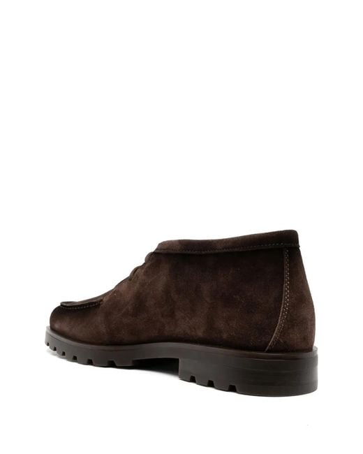 Santoni Brown Rock Boots for men