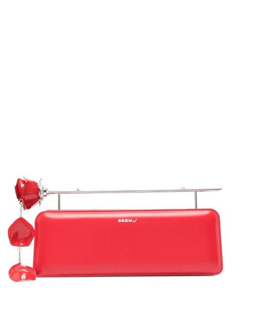 SEEN USERS Red Rose 11. Embellished Clutch Bag