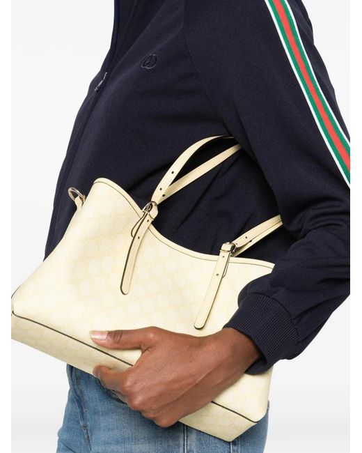 Gucci Natural Monogram-Pattern Tote Bag