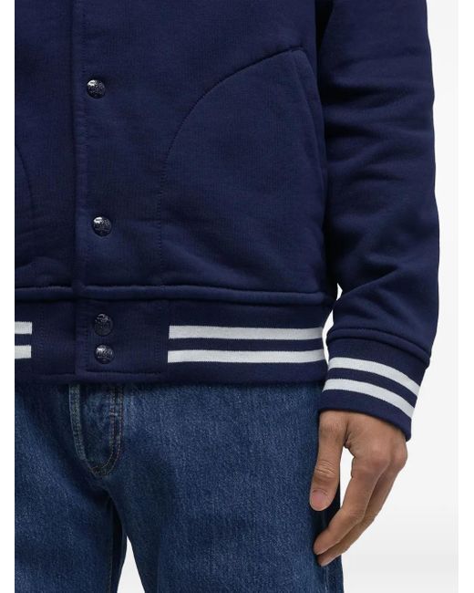 Polo Ralph Lauren Blue Button Striped-Detail Jacket for men