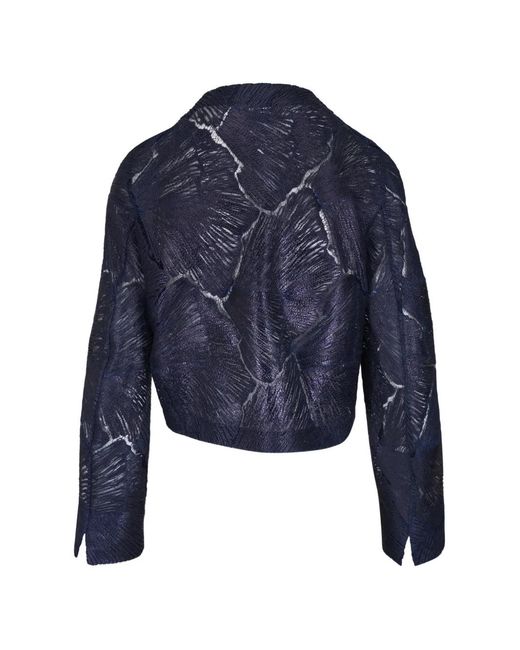 Akris Blue Cropped Jacket