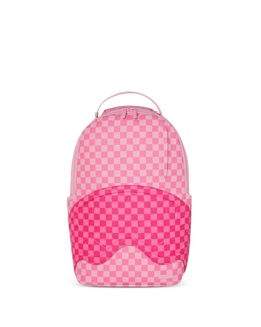 Sprayground Pink Karierter Sharks