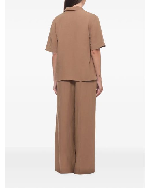 Emme Natural Short-Sleeve V-Neck Shirt