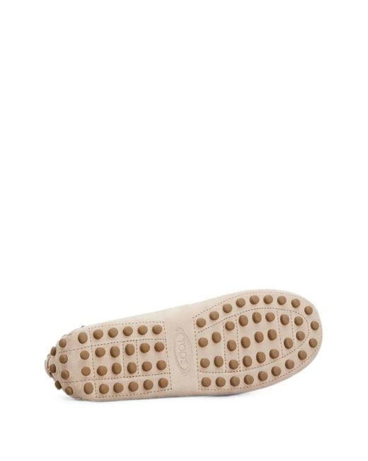 Tod's White Gommino Loafers