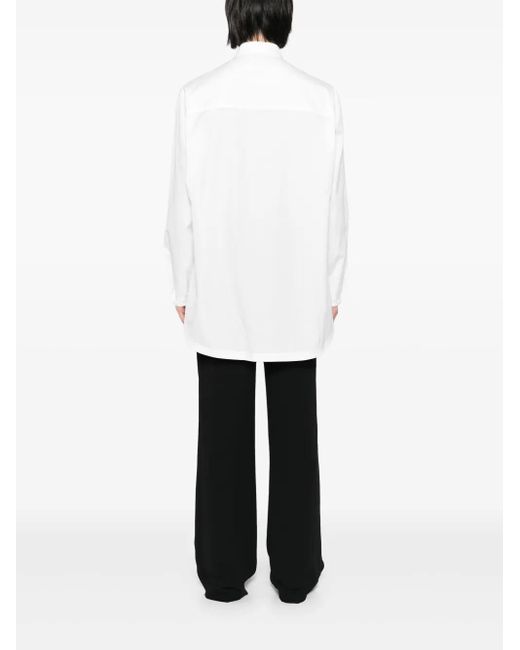 Yohji Yamamoto White Cotton Shirt for men