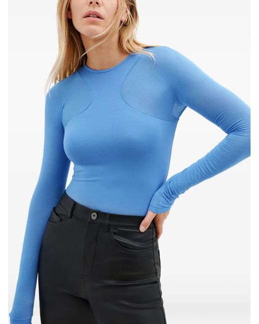 MARCELLA Blue Yada Long-Sleeve Top