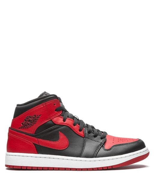 Nike Red Air 1 Mid Sneakers for men