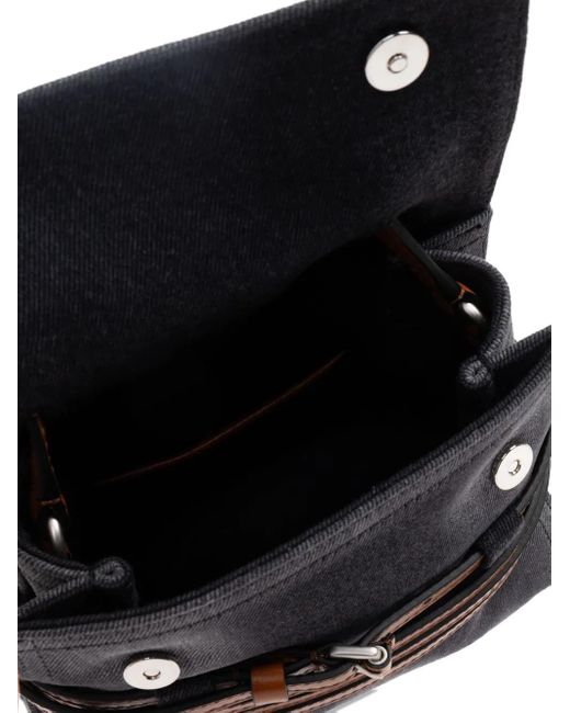 Moschino Blue Tie Me Denim Belted Mini Bag