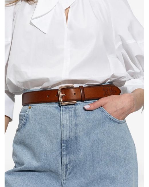 Max Mara White Aziata Belt