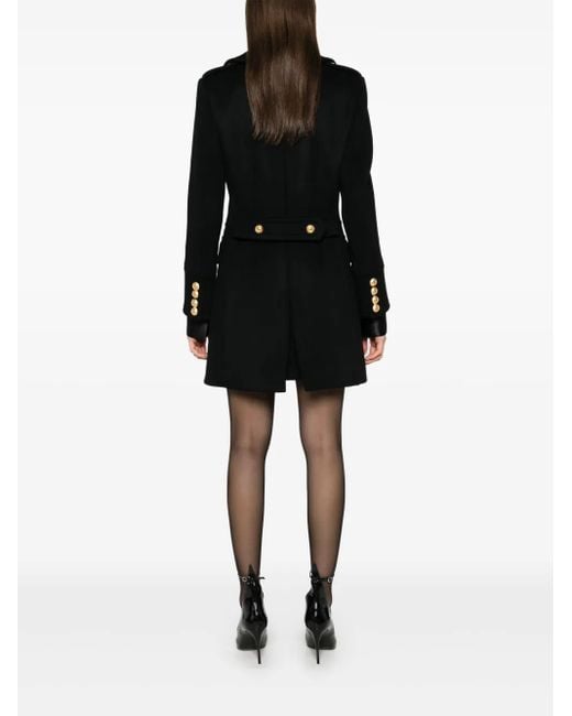 Tom Ford Black Wool Peacoat