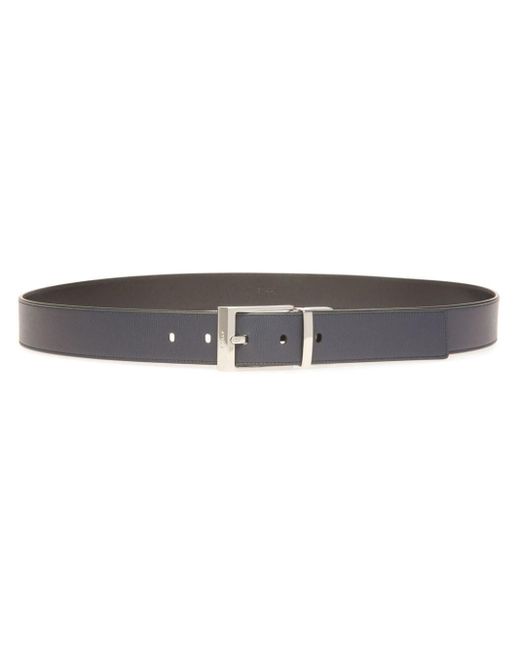 Bally Gray Shiffie Reversible Leather Belt for men