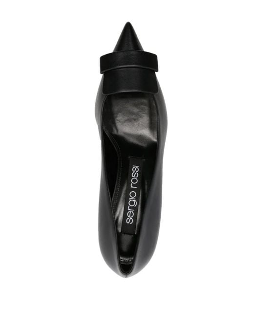Sergio Rossi Black Sr1 30Mm Leather Pumps