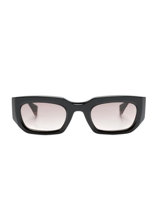 Gigi Studios Black Natalie Rectangle-Frame Sunglasses