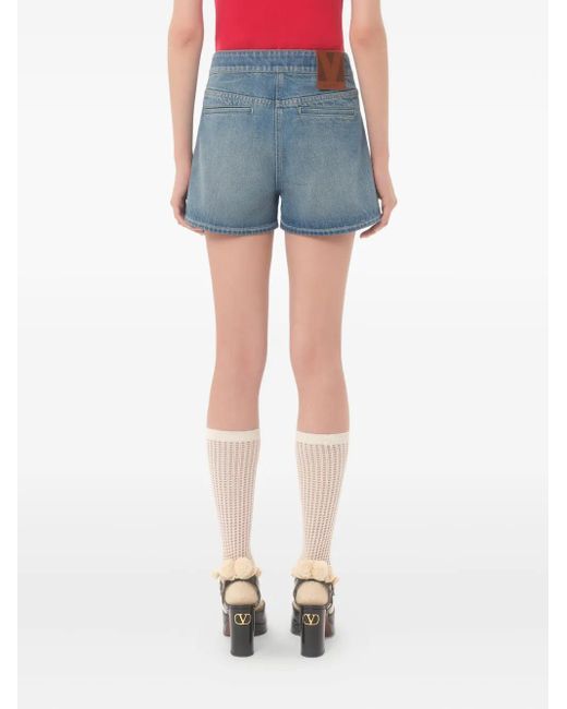Valentino Garavani Blue Denim Shorts