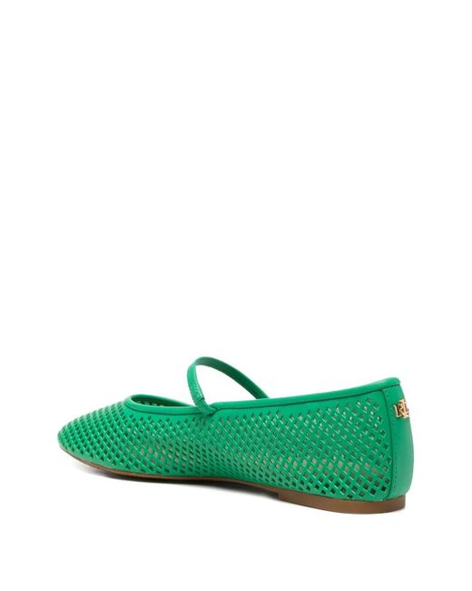 Ralph Lauren Green Jayna Flat Pumps