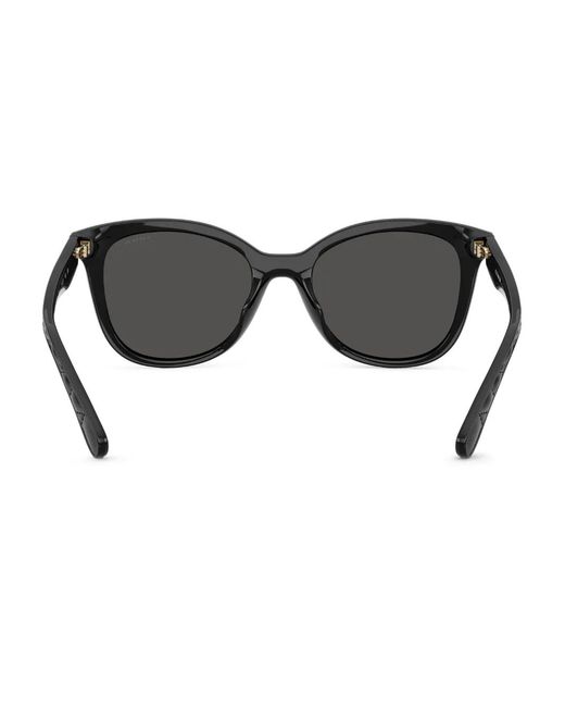 COACH Black Lunettes De Soleil À Plaque Logo