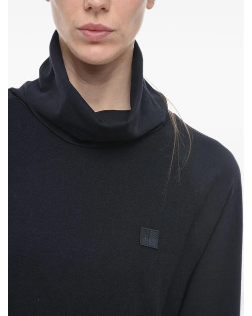 Woolrich Blue Logo-Patch Sweater