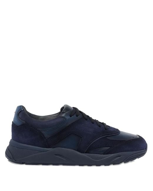 Baskets À Empiècements En Daim Santoni pour homme en coloris Blue
