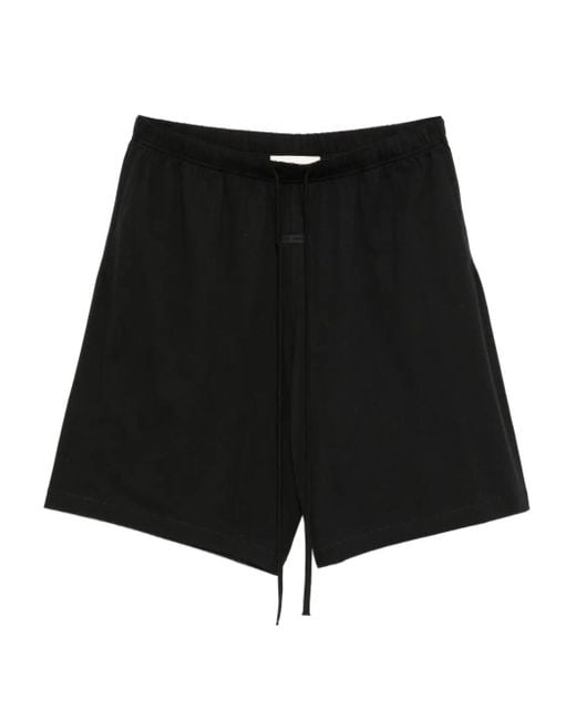 Shorts Con Logo di Fear Of God in Black da Uomo