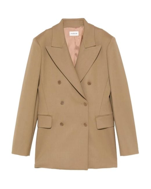 P.A.R.O.S.H. Natural Double-Breasted Blazer