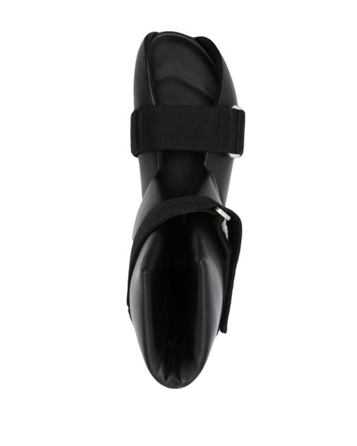 Rick Owens Black Splint Open-toe Leather Boots for men