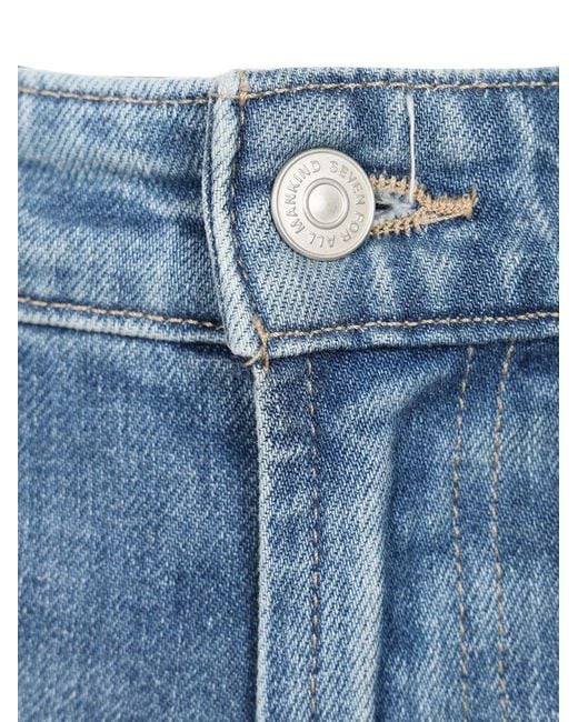 7 For All Mankind Blue Calie Straight Jeans