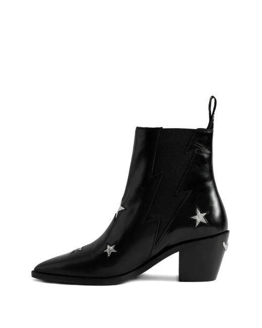 Zadig & Voltaire Black Bottines Tyler 60 Mm