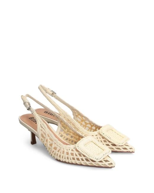 Bibi Lou Natural Hazel Slingback Pumps