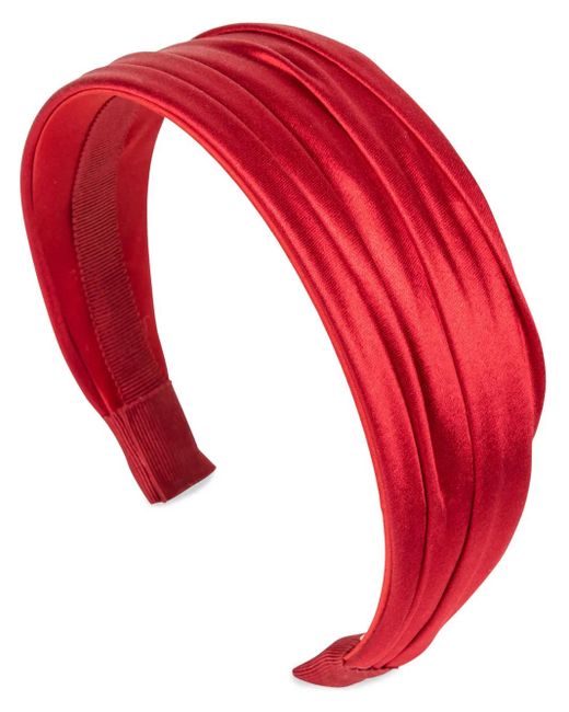 Jennifer Behr Red Natasha Silk Headband