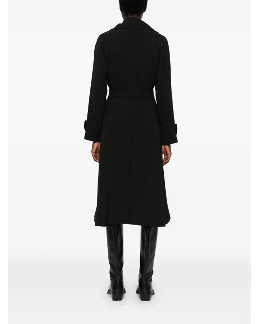 DR. HOPE Black Belted Trench Coat
